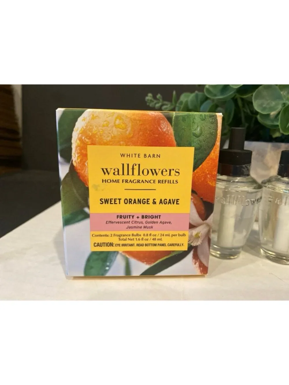 “Sweet Orange & Agave” Bath & Body Works 2 New Wallflower Refills